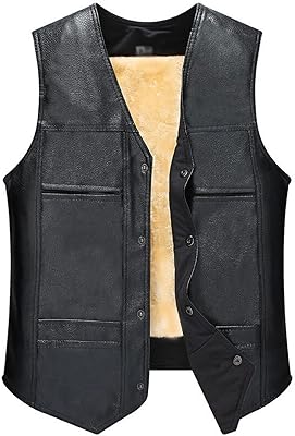 Vêtements en cuir pour hommes gilet pu hommes de moto