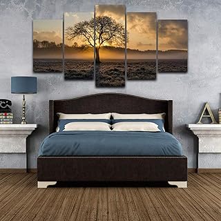 5 pièces d'art mural sur toile de dessin animé affiche murale de style
