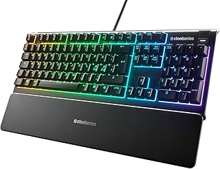 Clavier de jeu steelseries apex 3 - éclairage rvb 10 zones - repose-poignet