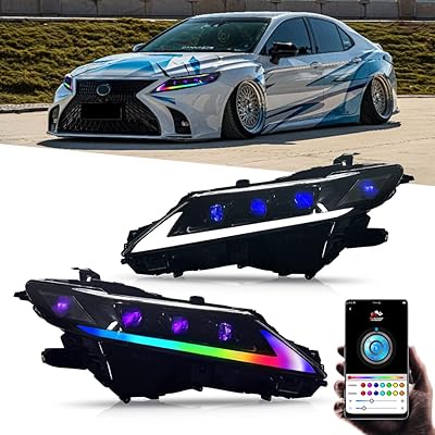 Phare t t-abc rgb pour phares toyota camry trd 2018-2023 xse evil, phare