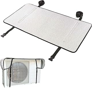 Couverture de climatiseur extérieur composite en feuille d'aluminium imperméable, auvent de climatiseur extérieur