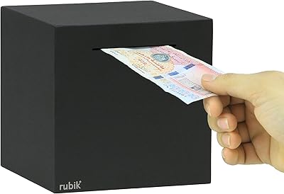 Tirelire rubik's pour adultes en acier inoxydable pour aider à la budgétisation