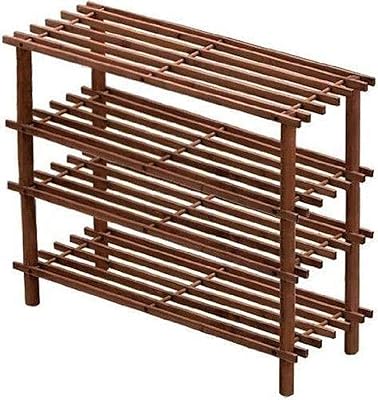 Étagère à chaussures en bois 4 niveaux show way taille 64
