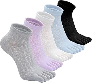 Chaussettes de course à cinq orteils en coton pour femmes, petites chaussettes