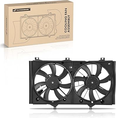 A-premium ensemble ventilateur de refroidissement de radiateur compatible avec toyota camry 2007 2008