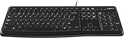 Clavier filaire qwerty logitech k120, design américain international - noir
