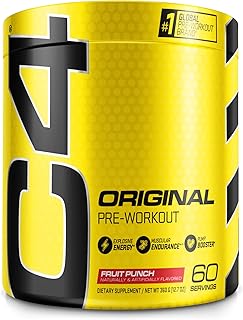 Poudre de pré-entraînement cellucor original c4 pour hommes et femmes avec créatine, caféine