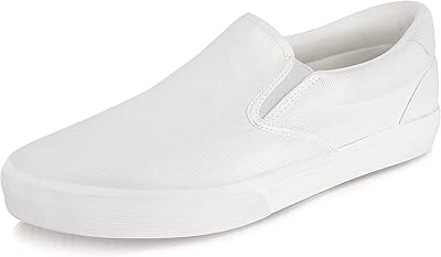 Baskets basses classiques modernes en toile pour hommes avec semelle intérieure souple, chaussures