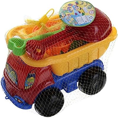 Ensemble de jouets de camion à benne basculante de sable de plage 7
