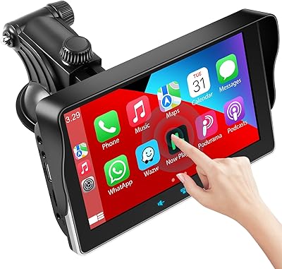 Autoradio stéréo sans fil portable à écran tactile ips de 7