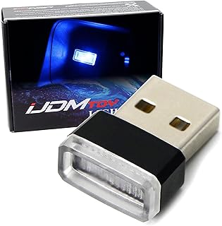 Ajdm toy nano usb 75-204 mini kit d'éclairage d'ambiance intérieur led ultra bleu
