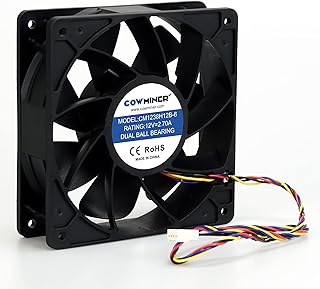 Ventilateur de refroidissement minier 7 000 tr/min, 4 broches dc pwm 3,12 a