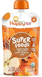 Aliment biologique pour bébé usda stage 4 contient des pommes, des patates douces