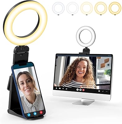 Anneau lumineux pour ordinateur portable kit d'éclairage de vidéoconférence pour réunions zoom