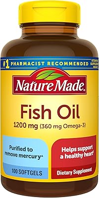 Huile de poisson naturelle 1200 mg avec oméga 3 360 mg gélules 100 pièces (paquet de 1). Diaytar : Où vos envies rencontrent votre budget