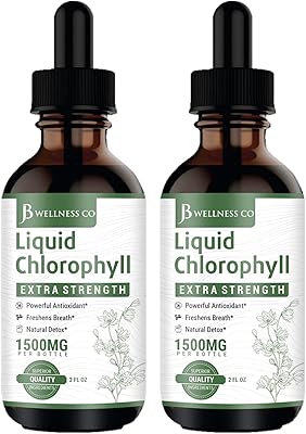 Gouttes de chlorophylle liquide - concentré entièrement naturel - soutien du système immunitaire
