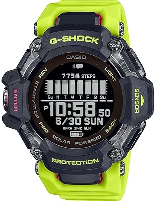 Montre à quartz numérique pour homme avec bracelet en plastique gbd-h2000-1a9er, vert, gris