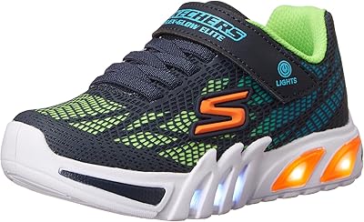 Skechers baskets unisexes flex-glow elite-vorlo pour enfant