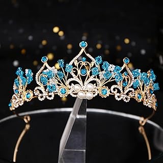 Couronne de mariage baroque couronne de reine dorée couronne de mariée en cristal