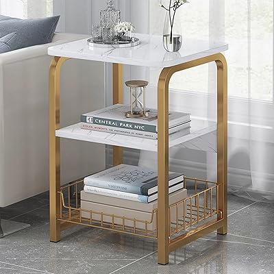 Table d'angle de canapé multicouche, table d'appoint simple et moderne, armoire latérale
