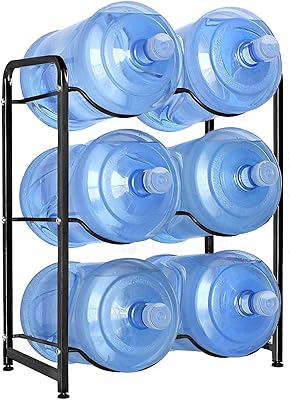 Porte-bouteille d'eau ecv de 5 gallons, 6 plateaux, support de rangement pour bouteilles
