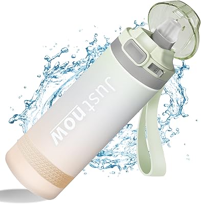 Bouteille d'eau portable x-long 1l, bouteille de boisson sportive avec couvercle verrouillable et étanche pour la salle de sport, la course, le cyclisme, l'école et le bureau (600 ml, kaki). La marketplace qui fait du bien à votre budget : Diaytar
