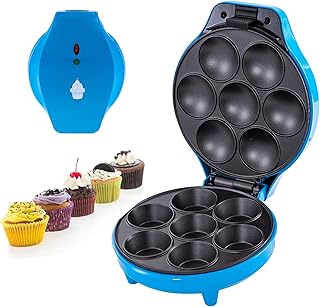 Machine à cupcakes électrique, pour 7 cupcakes, moules antiadhésifs, plat de cuisson