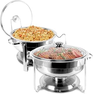 Ensemble de bols buffet ronds folgotonite de 4 litres en acier inoxydable