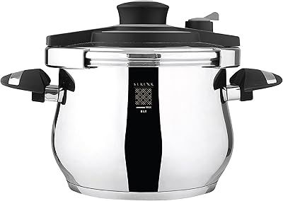 Autocuiseur sirink de 6 litres, autocuiseur en acier inoxydable, base de capsule thermique