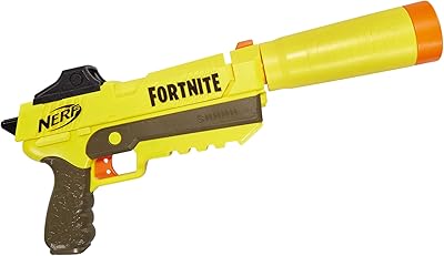 Pistolet hasbro elite sneaky springer nerf fortnite, multicolore, modèle e6717eu40