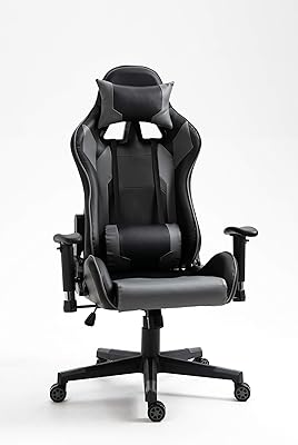 Chaise de jeu en cuir pu à dossier haut blitzed 7786 avec accoudoir