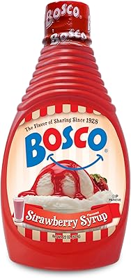 Sirop de fraise bosco 22 oz | casher pour pâque maïs