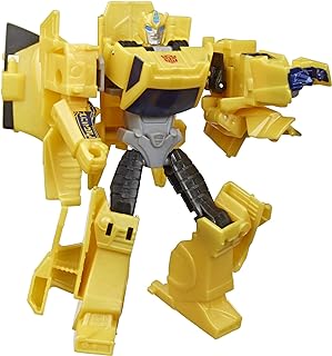 Figurine transformers bumblebee cyberverse adventures action attackers warriors bumblebee, sting shot move, 5,4