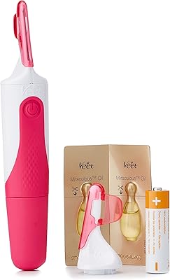 Kit micro facial veet dermaplaning pour peaux sensibles avec huile miraculeuse, paquet