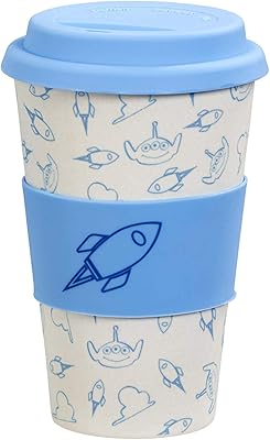 Funko disney : cube coloré mug avec couvercle en bambou two