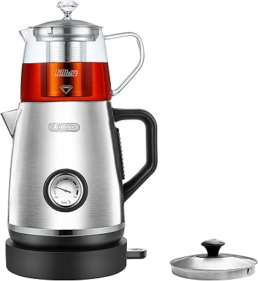 Feller germany cafetière à thé compacte 2 en 1 1600 w + bouilloire