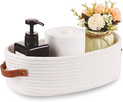 Panier de rangement tissé oradream pour débardeur de toilette, paniers de rangement rustiques
