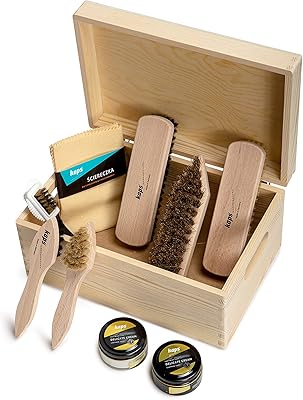 Un kit complet de nettoyage et d'entretien des chaussures un chaussures 9 pièces