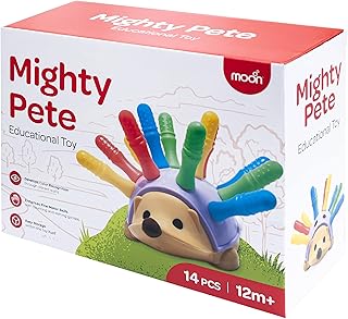 Moon mighty pete – jouet éducatif hérisson à motricité fine et sensorielle –