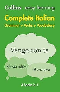 Apprentissage facile de la grammaire, des verbes et du vocabulaire italiens complets