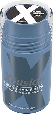Fibres capillaires à la kératine x-fusion - brun foncé (15g)