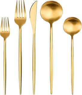Ensemble de couverts best home en or mat, 20 pièces (service pour 4)