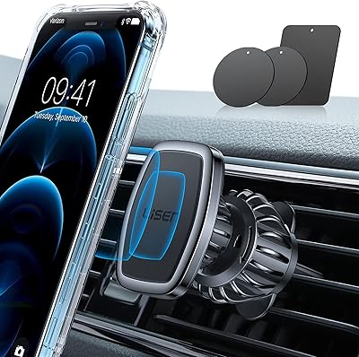 Support de téléphone magnétique pour voiture lisin [facile à installer] [6