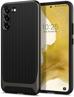 Coque hybride spigen neo conçue pour samsung galaxy s22 (2022) - gris métallisé