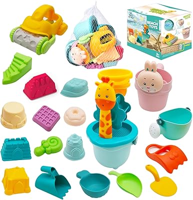 Ensemble de jeu de sable de plage joy puppy pour enfants 21 pièces