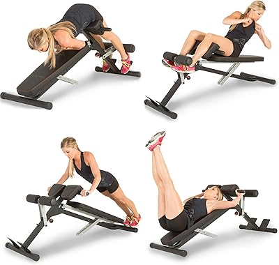 Banc d'extension abdominale dos unisexe adulte x-class light commercial multi-entraînement banc d'abdominaux hyper