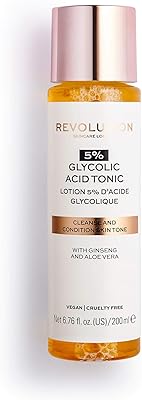 Tonique à l'acide glycolique revolution skin care 5% de londres, 200 ml