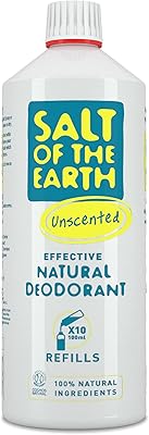Recharge de déodorant naturel salt of the earth, non parfumé, sans parfum