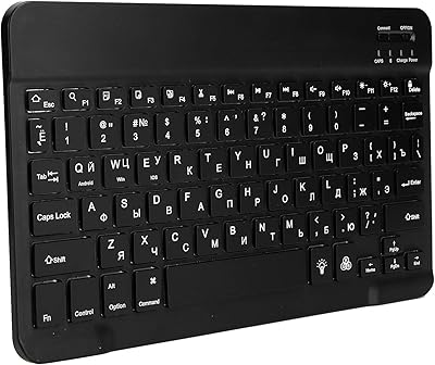 Clavier bluetooth au design carré avec touches de saisie rapide pour tablettes