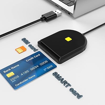 Lecteur sim usb lecteur de carte d'identité à puce compatible avec le usb